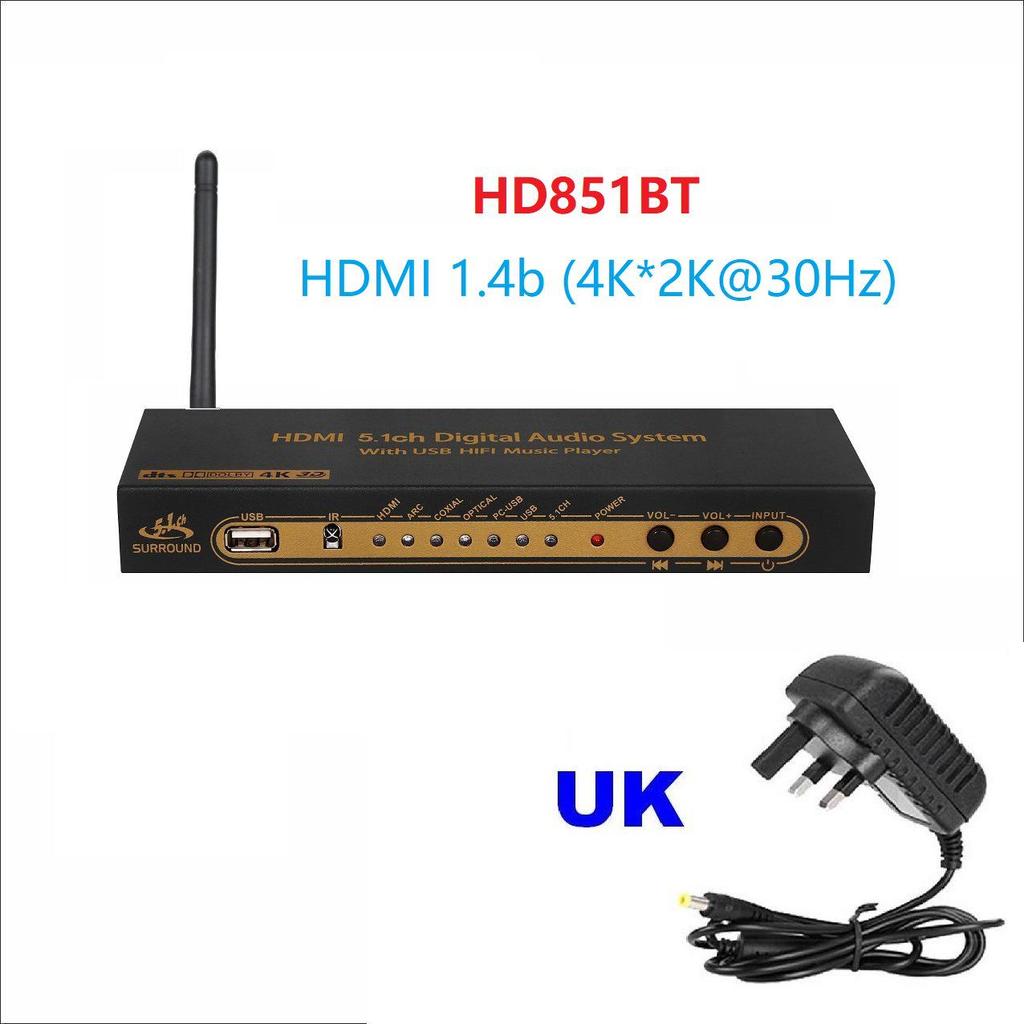 Декодер ЦАП 5.1-канального звука DTS Dolby AC3 с Bluetooth, HDMI, USB-подключением