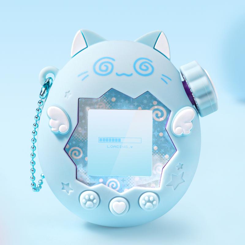 GeekShare Круглый Кот Для Tamagotchi Paradies Силиконовый Защитный Чехол Противоударный Милый Картонный Корпус Игровой Консоли Подарок Наклейка