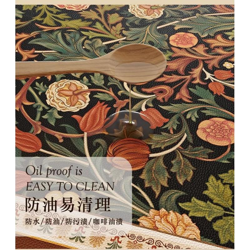 Premium PVC Leather Table Mat Dining Coffee Water Oil Stain Resistant Heat Insulating Decorative Placemat