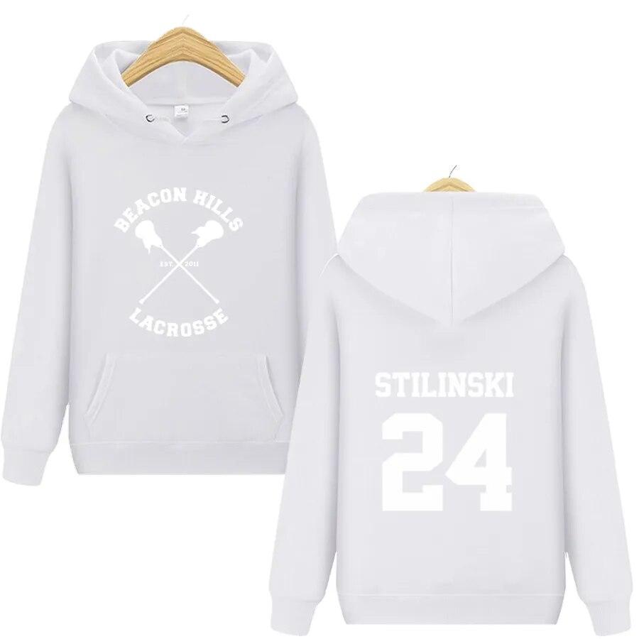 Teen Wolf Stilinski 24 с принтом, женские толстовки с длинными рукавами и карманами, повседневная уличная одежда, женская новинка, одежда
