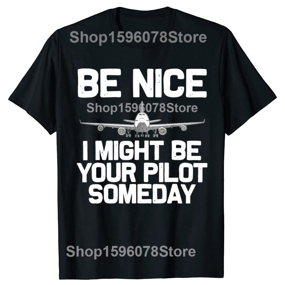 Funny Retro Aviation Airplane Pilot Cotton Tops Fitness T-Shirt Oversized Unisex Tshirt Graphic Tees Men's Clothing Streetwear