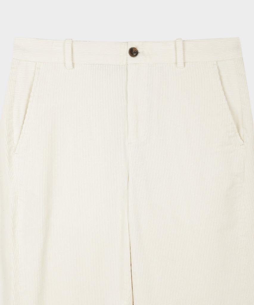 Брюки из вельвета с эластаном BROOKS BROTHERS, узкий крой, 8 нитей (слоновая кость) (Bbpcmnf403)