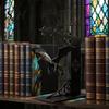 Creative Decorative Desk Accessories Flying Dragon Bookshelf Light, Bookend Light for & Desk, Metal Book Support Readers Sculpture Support, Heavy Duty