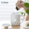 Mr. Nanshan Hand-painted Ceramic Tea Infuser Mug