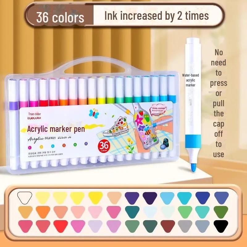 Нетоксичные акварельные маркеры: Ручки True Color Art для детского сада, наборные акриловые кисти