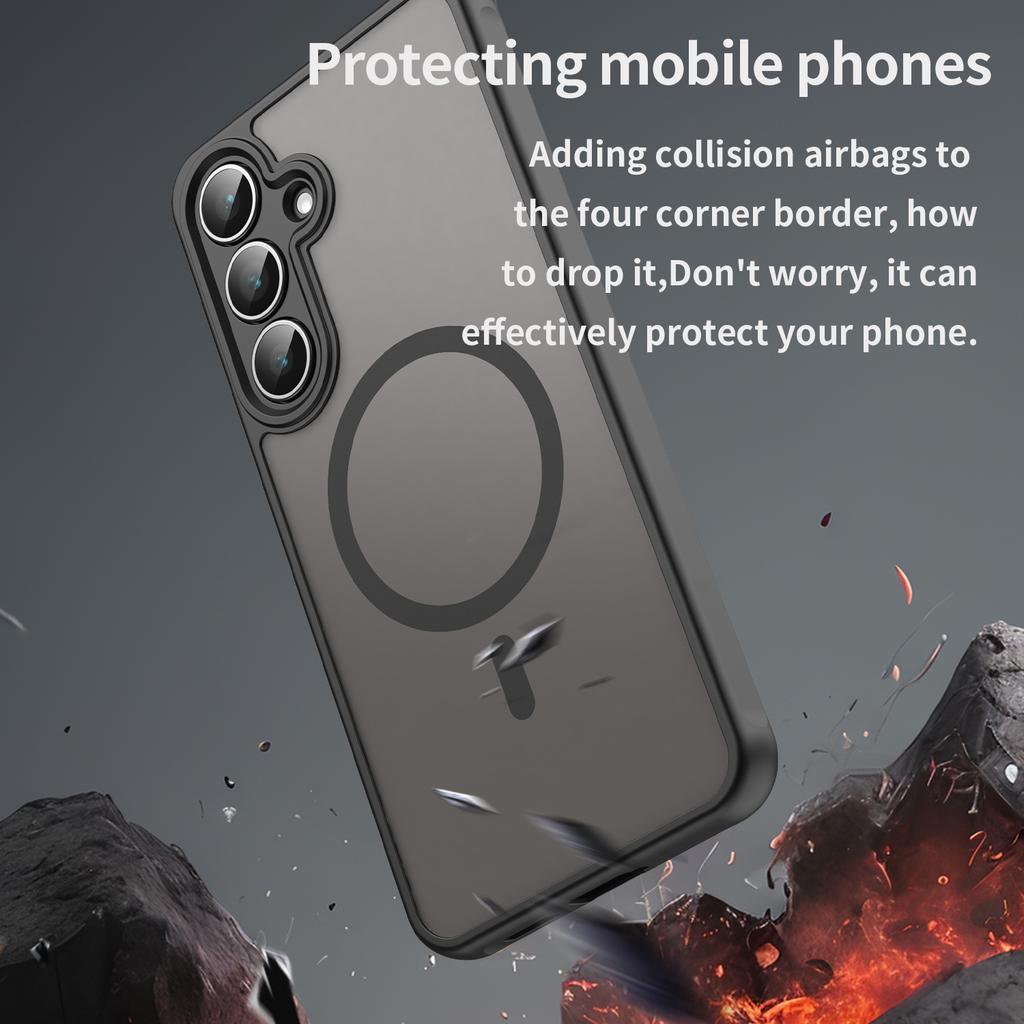 Для Samsung Galaxy S25 FE Чехол Совместимый с MagSafe Противоударный ПК+ТПУ Чехол для телефона