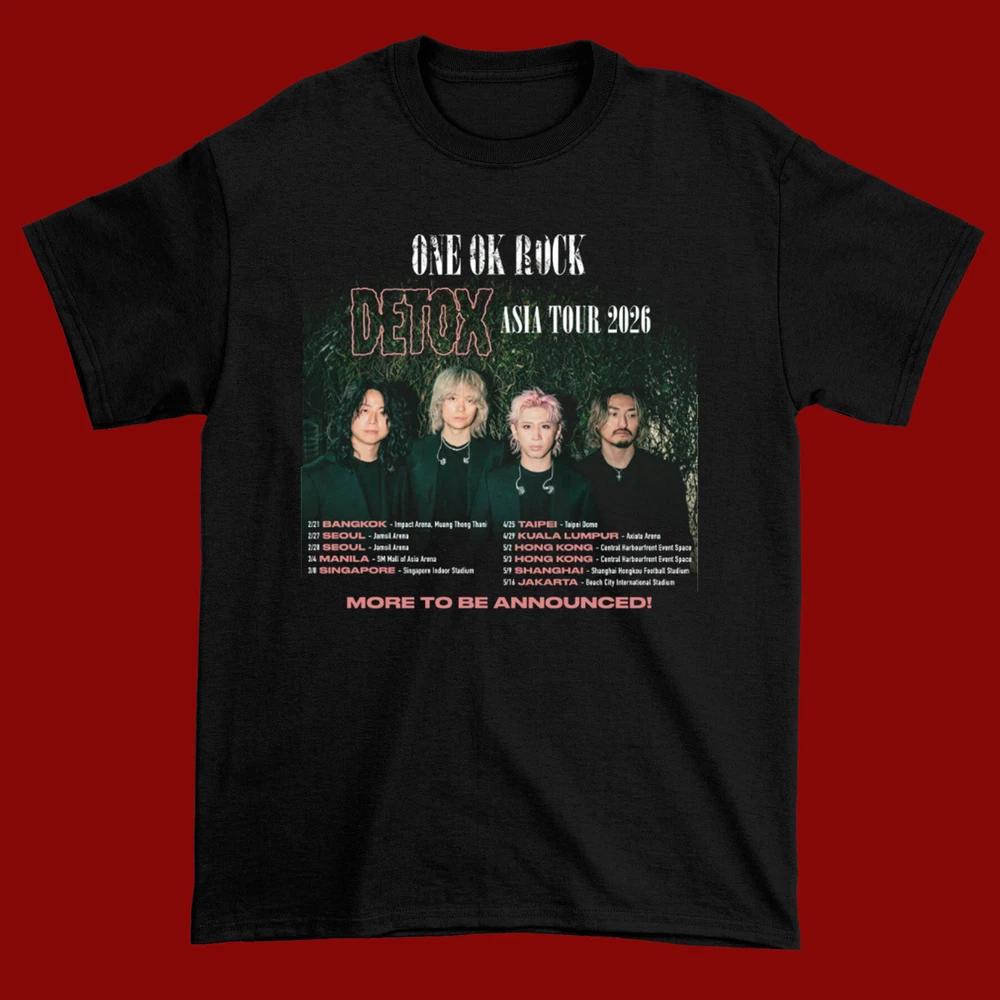 One Ok Rock Detox Asia Tour 2026 Black Cotton Shirt S5xl Cl43
