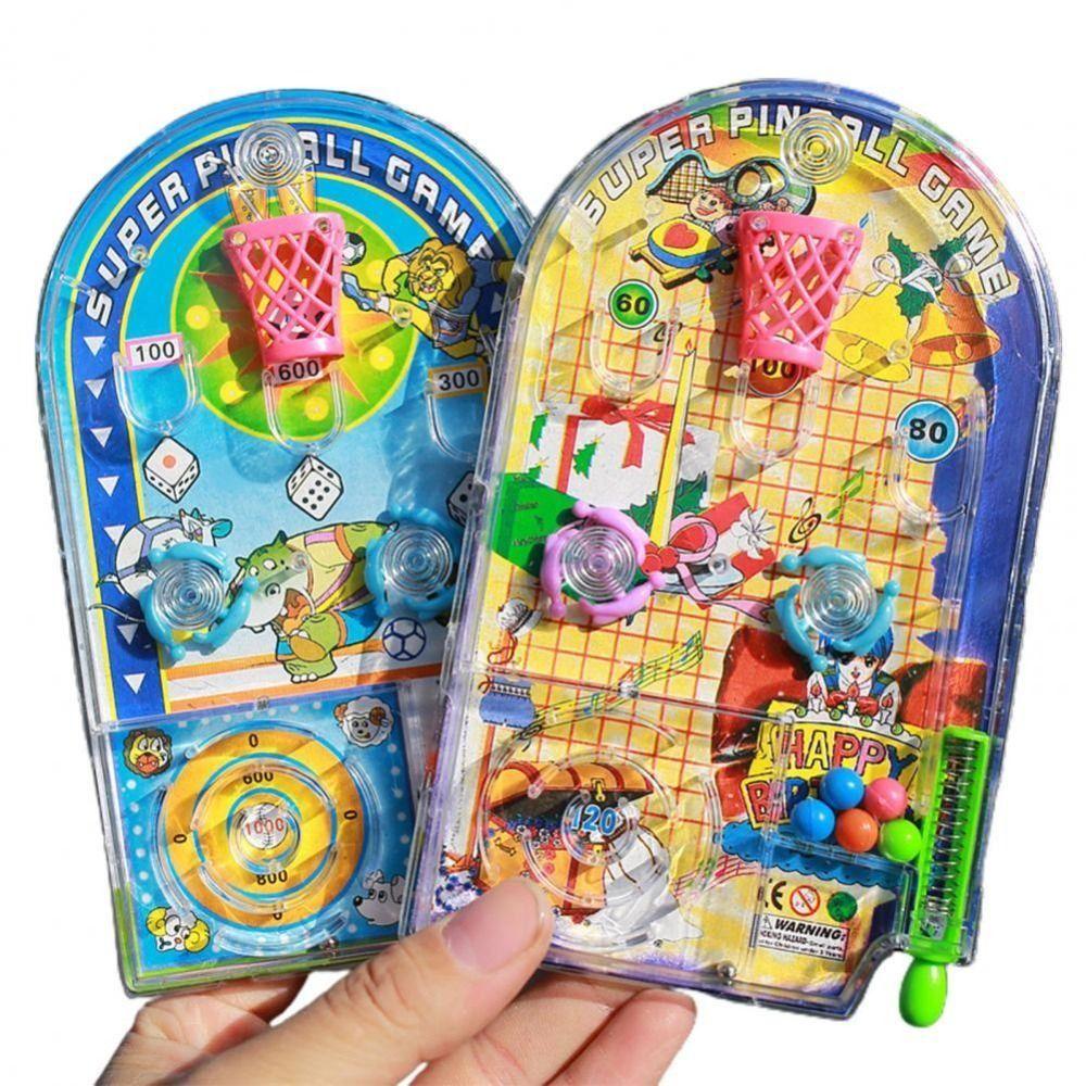 Handheld Mini Pinball Desktop Games Machine Labyrinth Beads Ejection Creative Children Toys