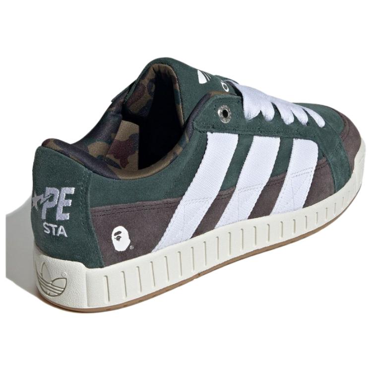 BAPE x adidas LWST Насыщенно-зеленые Унисекс Кроссовки Облачно-белый Основной черный IE6117