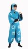[NOOLOR] Nintama Ninjutsu Academy Ninja One-Size Set, I-Group, Ro-Group, Ha-Group Uniform Cosplay Costume (Free Size, Sky Blue)
