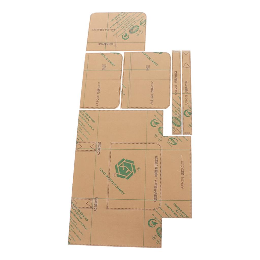 Handbag Templates Precise Cutting Transparent Acrylic Portable Bag Pattern Stencils for Shoulder