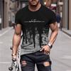 Casual men's short-sleeve t-shirt with 'whatever' print, trendy street style for daily wear.