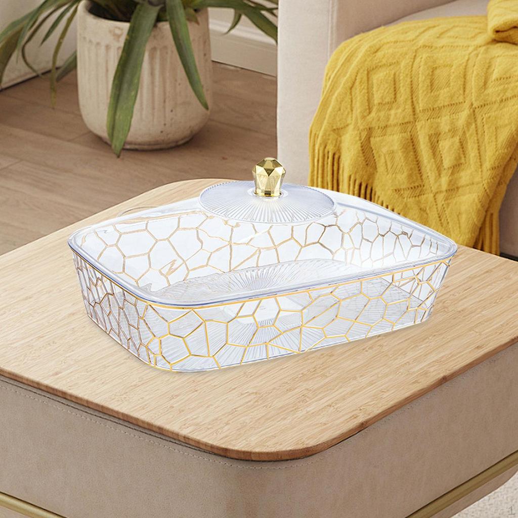 Поднос для фруктов, конфет, закусок, скандинавское прозрачное украшение для дома, тарелка, миска для