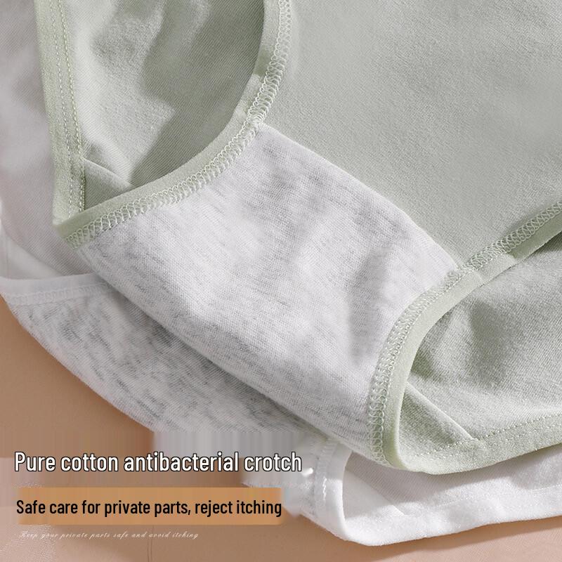 FitonTon Women's 7-Pack Cotton Mid-Waist Seamless Briefs