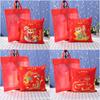 New Year of The Dragon Big Red Cartoon Creative Pillow Home Living Room Sofa Bedroom Bedside Cushion Set Holiday Gift