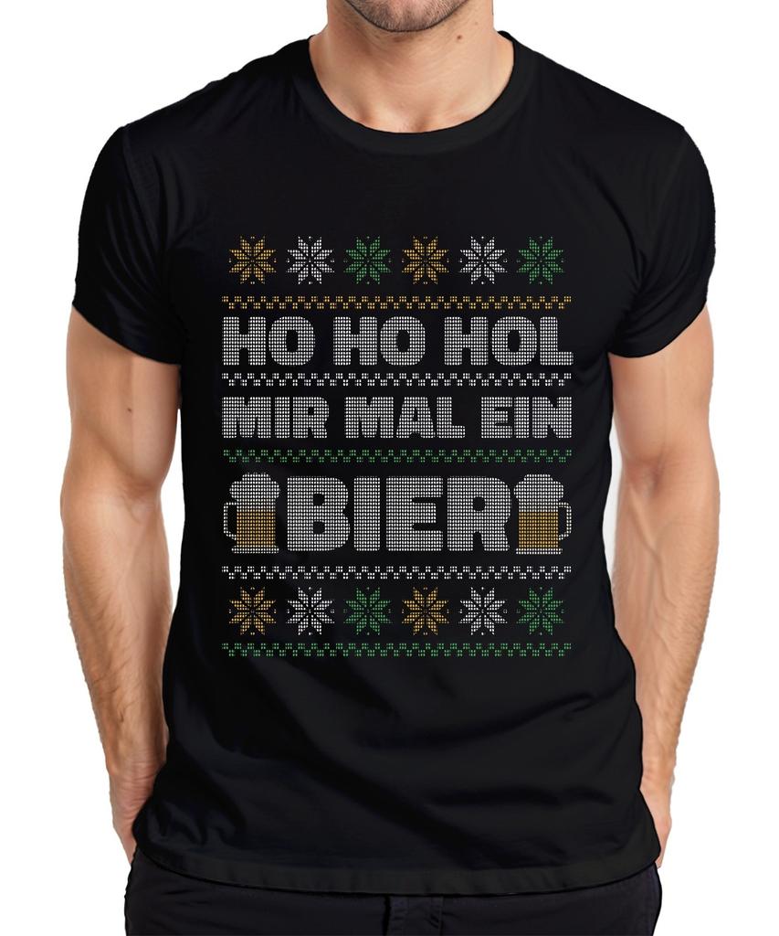 Ho Ho Get Me A Beer Ugly Christmas Sweater Xmas Unisexs TShirt