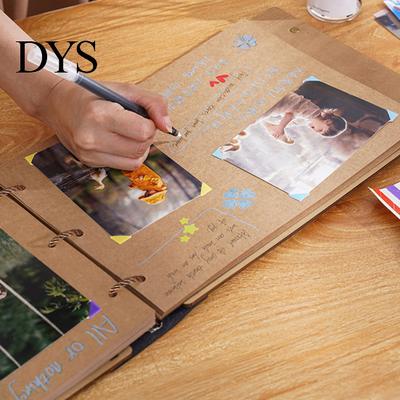 Перезаполняемый журнал с отрывными листами для воспоминаний, DIY фотоальбом, скрапбук, книга в твердом переплете, для путешествий, воспоминаний, памятный альбом, свадьбы, юбилеи