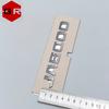Rear JAECOO Letter Emblem Badge Gun Metal Color Car Rear Trunk Logo for Chery