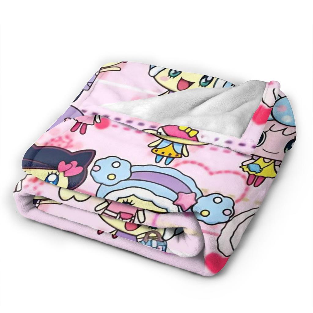 Cartoon Love Tamagotchis Knitted Blankets Fleece Throw Blankets Summer Air Conditioning Personalised Ultra-Soft Warm Bedspreads