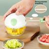 Mini Manual Garlic Chopper Portable Hand-Pull Food Processor for Garlic Ginger Chili Efficient Food Preparation Kitchen Gadget