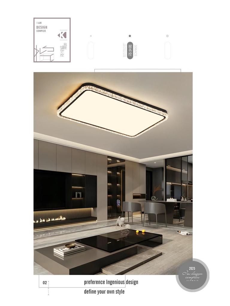 Modern Italian Wave Ceiling Light: High-End Fixture for Living Room & Bedroom