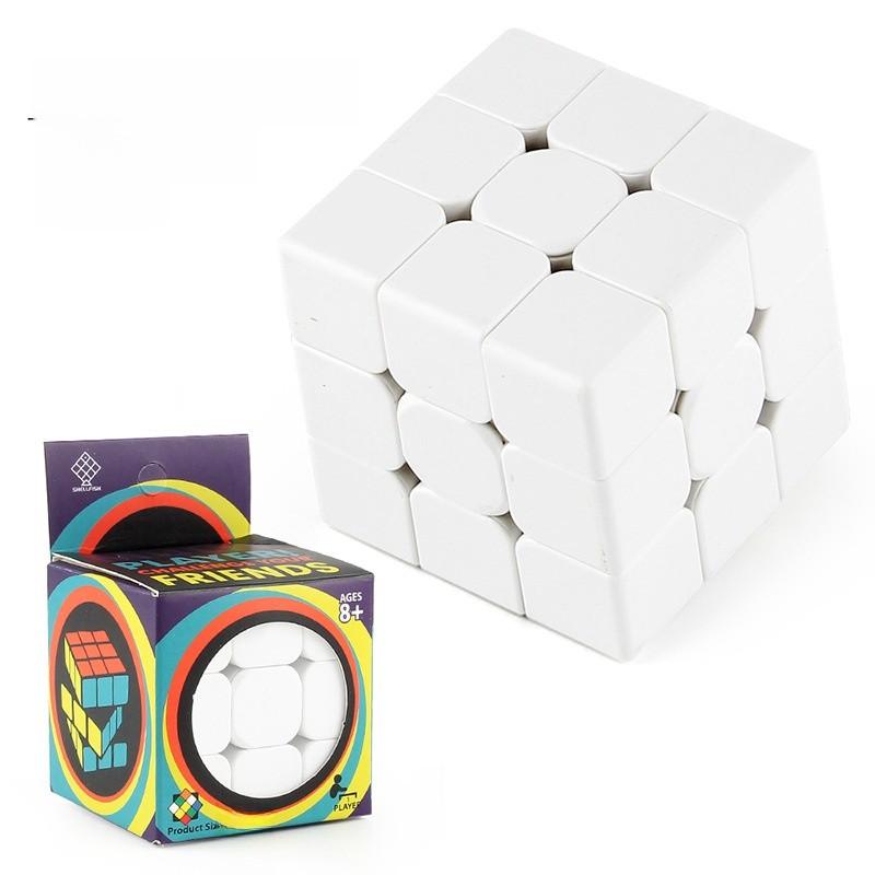 Durable Abs Material Magic Cube Puzzle Game For All Ages Sleek Black And White Finish
