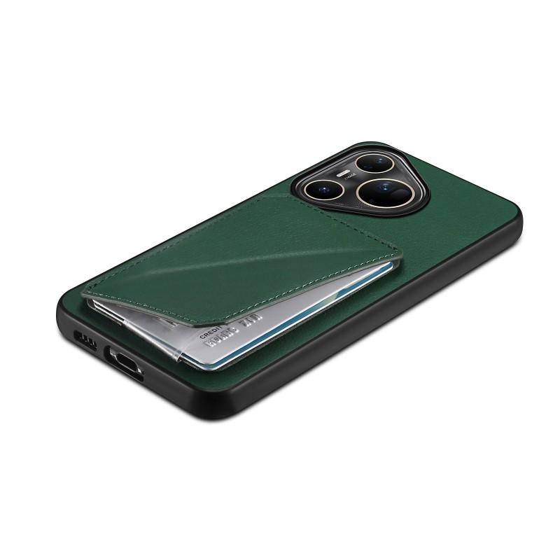 Leather-Texture Phone Case With Card Slot Kickstand Mate80 Pro Max P90 P80 Ultra