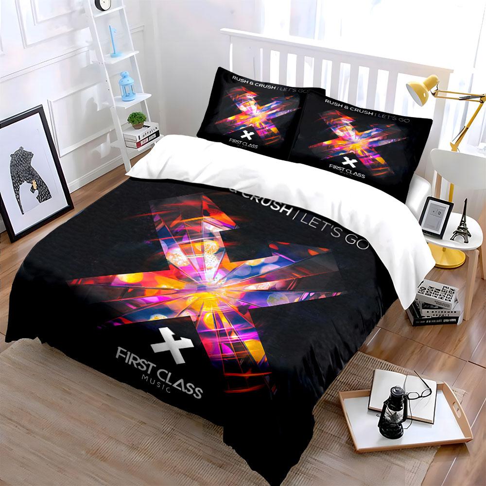 Rush & Crush Colorful Design Bedding Duvet Cover Set Duvet Cover Pillowcases (1*Duvet Cover 2*Pillowcases, without duvet insert)