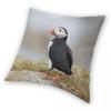 Atlantic Puffin Newfoundland Pillowcase Polyester Linen Velvet Creative Zip Decor Sofa Cushion Cover