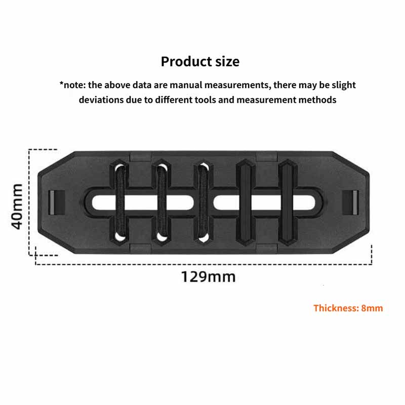Portable Quick‑Release Bicycle Energy Gel Holder Road And Mountain Bike Storage Box Energy Bar Elastic Buckle 6