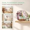 12CM 4.7 Inch Round Wall Clock Silent Movement Desk Table Clock  Office Decoration