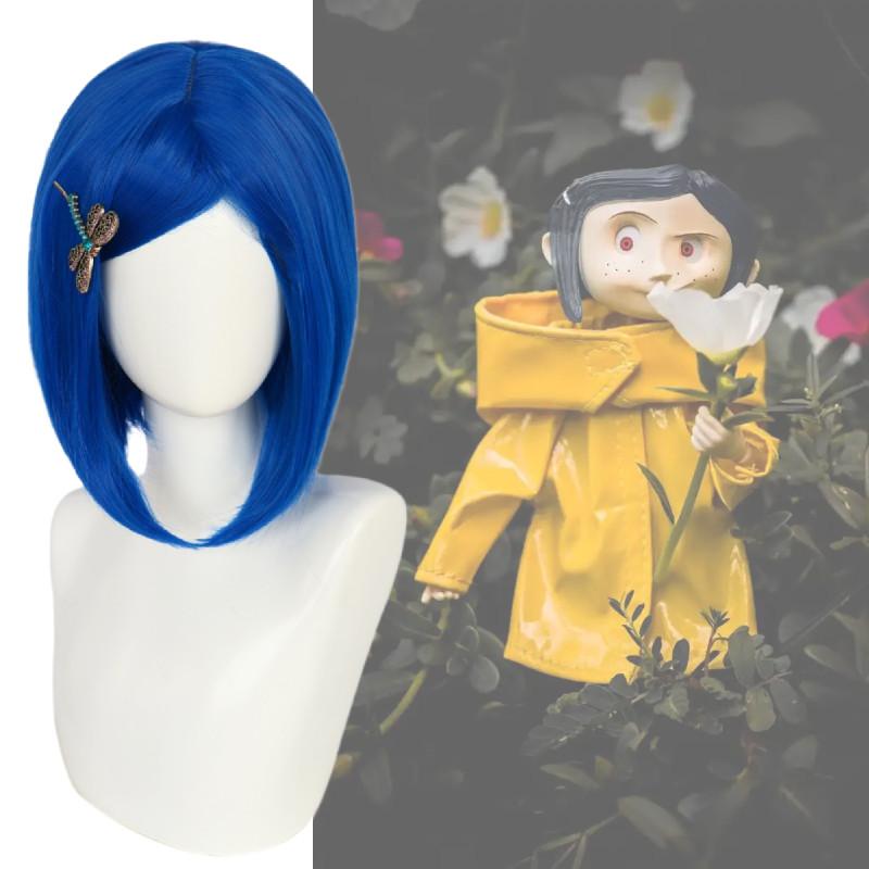 Coraline The Secret Door Cosplay Wig With Hightemperature Silk For Role Play And Costume Parties