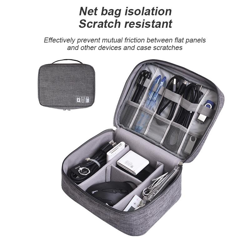 Цифровая сумка для хранения Многофункциональный чехол для наушников, зарядного устройства, кабеля для передачи данных, цифровых продуктов, для деловой поездки, портативная сумка