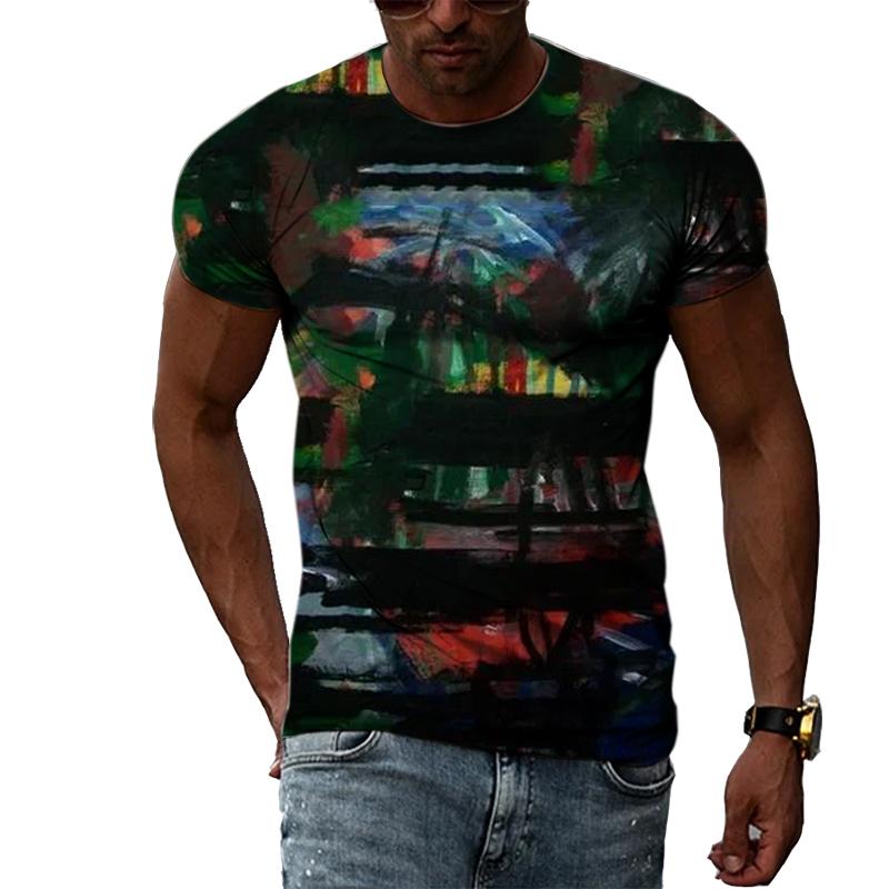 Men's T-shirts, Popular Figures In Men's Clothing, Popular Summer 3D Printing, Summer Casual Short Sleeved Fashion Top