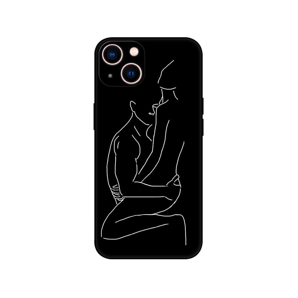 Черный чехол из ТПУ для Honor 8a Prime 8s 9 10X Lite 9A 9C 9X Premium Pro 9S чехол Минималистичный дизайн Сексуальная пара
