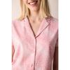 Cotton Marina Pink Buttoned Shirt Trousers Pajama Set