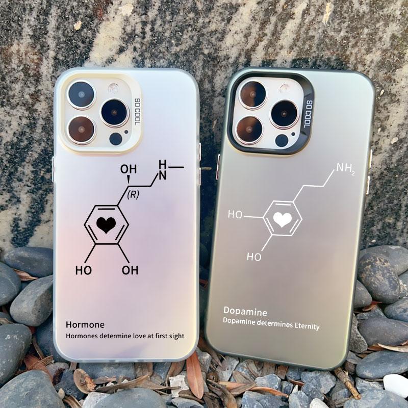 Чехол для телефона с изображением самолета и сердца для пары, для Apple iPhone 13 Mini 12 11 Pro Max 16 14 15 Pro Max Plus, противоударный, лазерный