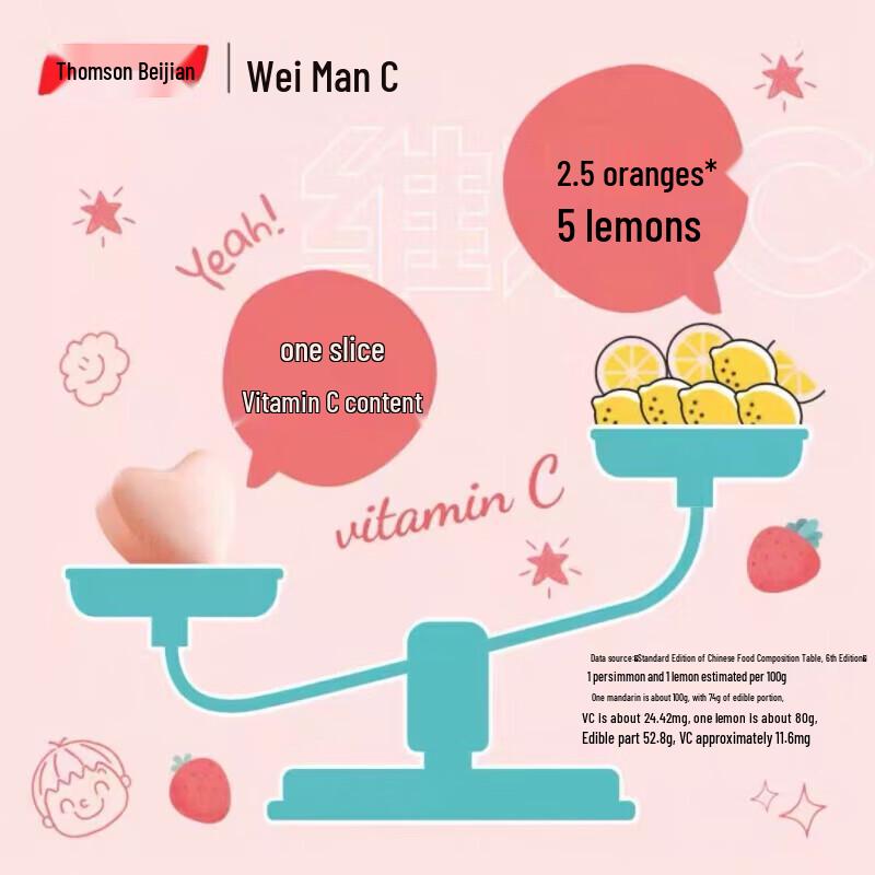 Tangchen Beijian V-Man C Детские жевательные таблетки с витамином C