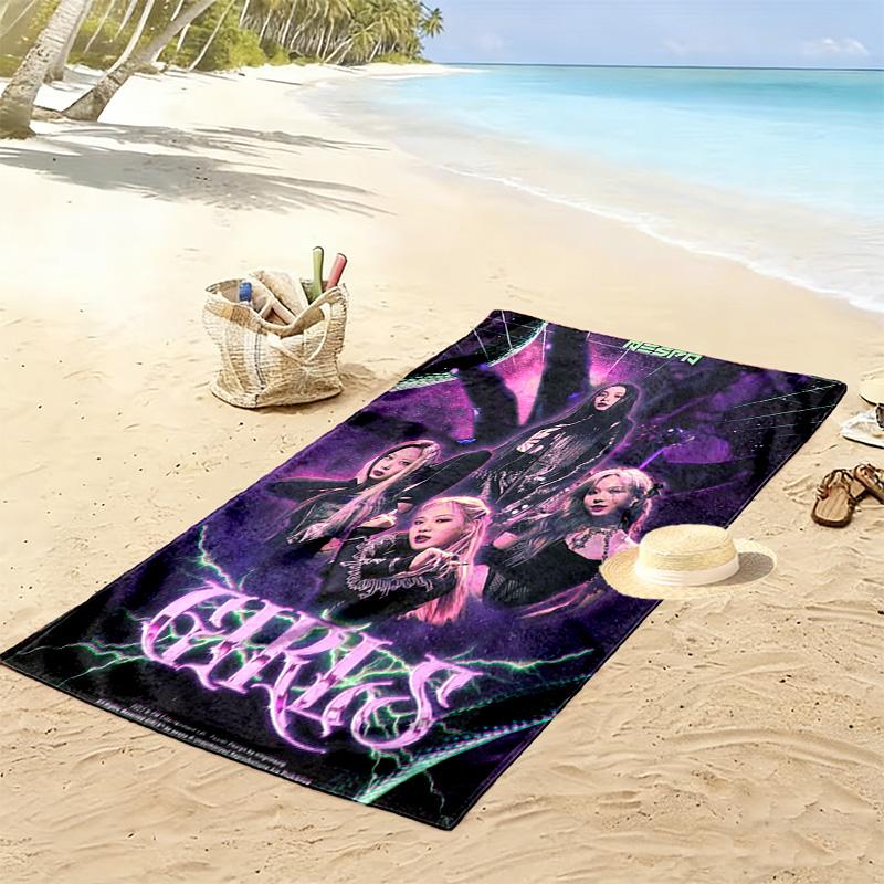 Aespa Ciselle: Mystical Harmony beach towel Portable for travel Outdoor camping swim seaside Outdoor pool towel Fashion Comfort beach towel beach