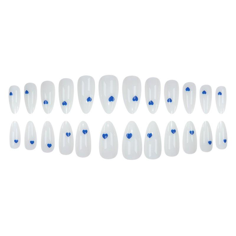 Reusable Press-On Nails With Cat Eye Effect Gradient Design Women Sweet Chic Style Wearable Nail Tips