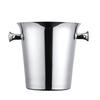 Stainless Steel Ice Bucket for Wine Champagne 2/5L Heavy-Duty Insulated Wine Cooler for Bars Hotels Parties Rust-Proof Thickened Barrel