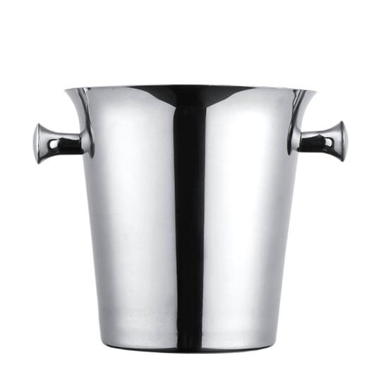 Stainless Steel Ice Bucket for Wine Champagne 2/5L Heavy-Duty Insulated Wine Cooler for Bars Hotels Parties Rust-Proof Thickened Barrel