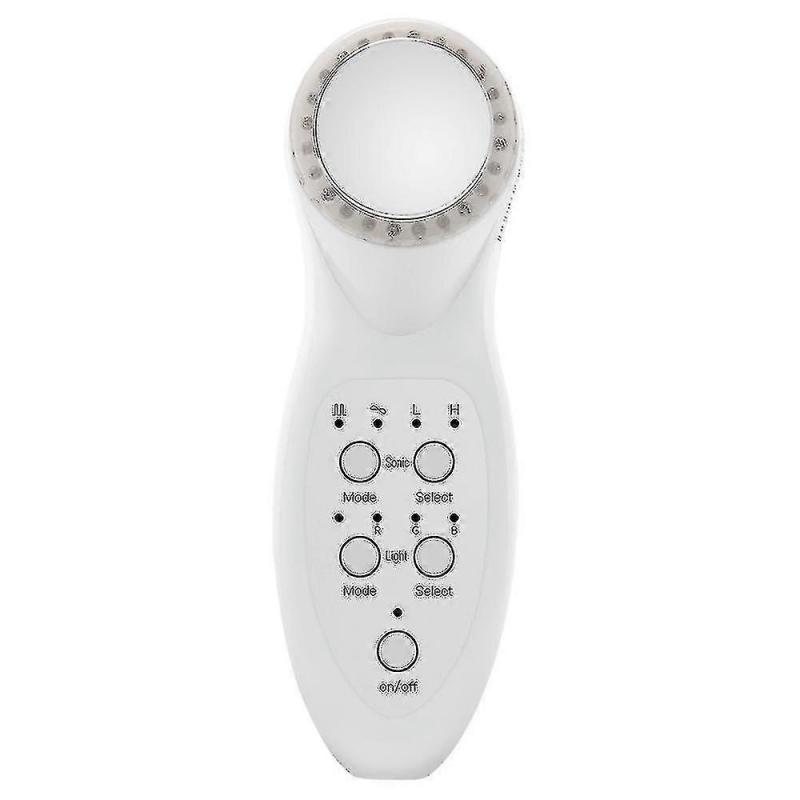 Ultrasonic 7 Led Color Lights Instrumen Rejuvenation Beauty Massage Instrument - Ri