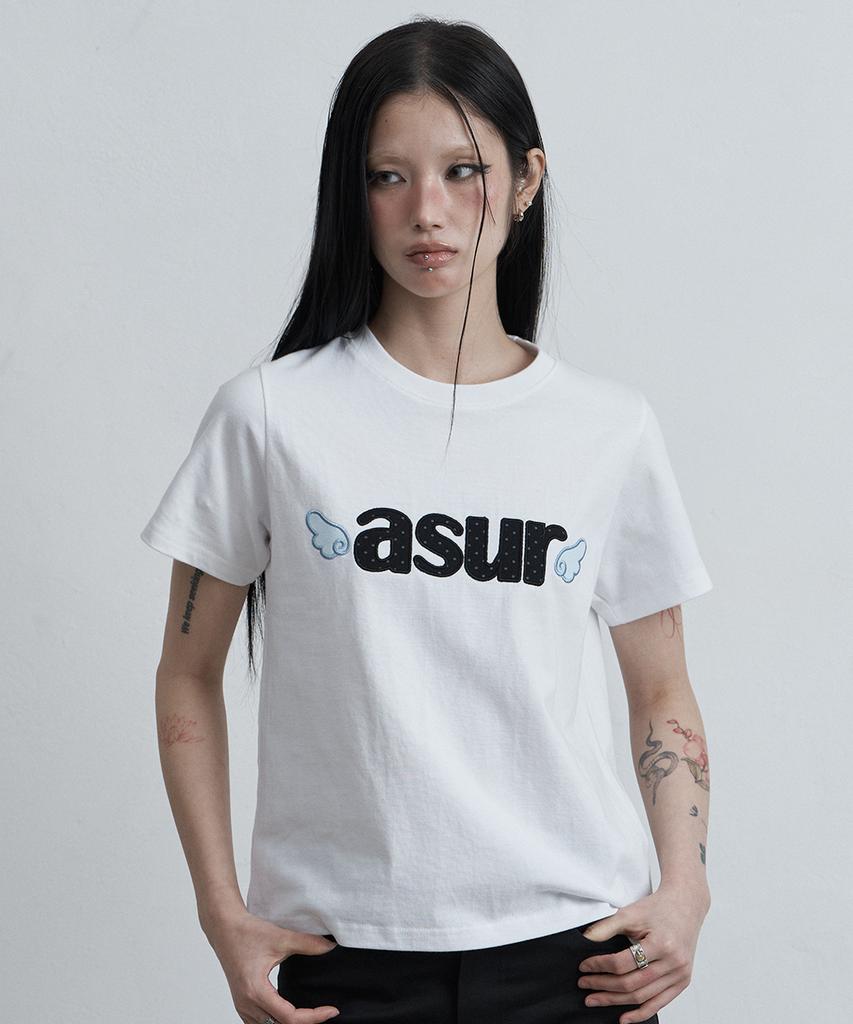 Белая футболка Aejeuyua Signature Angel Fit