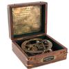 Replica of Top Grade 12.5cm Large Sundial Compass  Wooden Box  Military Brass Nautical Home Office Décor Gift  Instrument.