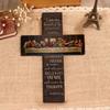 Bread Of Life Last Supper Scene Wooden Sign Cross Wall Art Plaque Home Decoration Pendant Wall Card Bible Scripture Wall Hanging