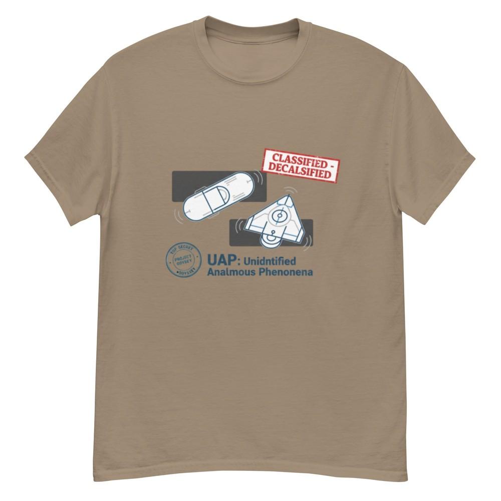 Declassified UAP UFO Alien Conspiracy Graphic T‑Shirt