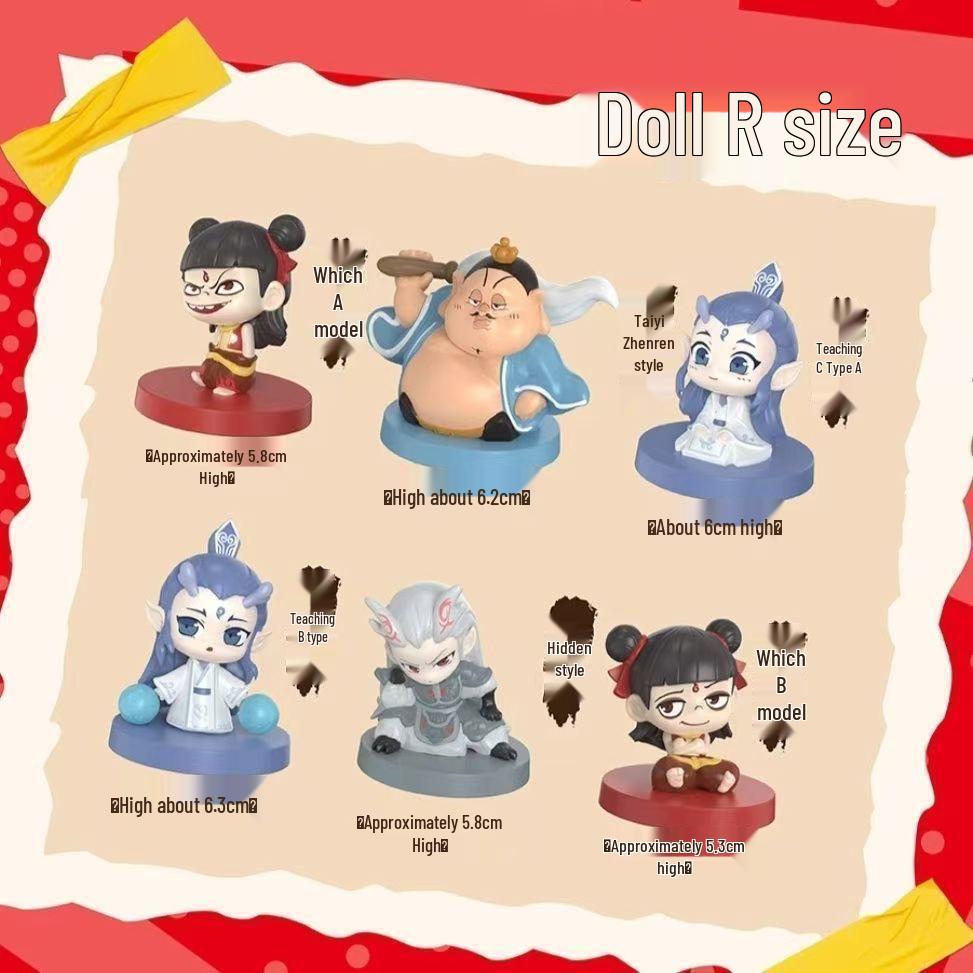 Нэчжа: Фигурка-сюрприз серии Rebirth - Настольное украшение и аниме-подарок