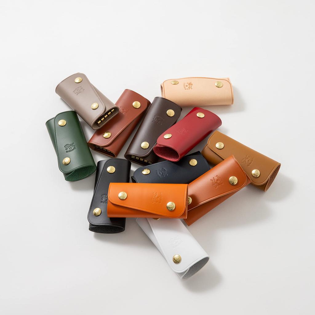 Key Case F Dark Brown [IL BISONTE] 54_1_5412305250