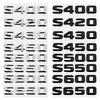 Modified 3D Car Letter Sticker Rear Trunk Tail Decorative Badge Emblem for S400 S420 S430 S450 S500 S550 S600 S650